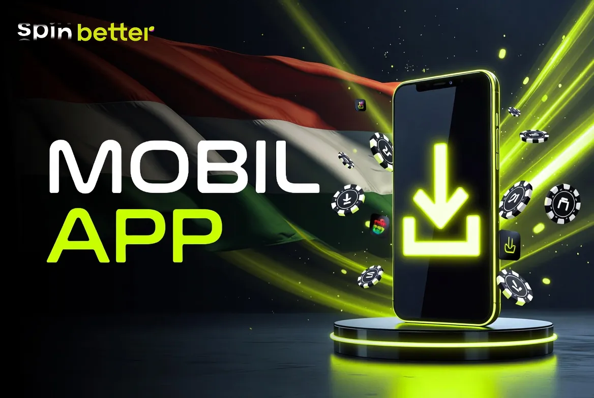 SpinBetter app letöltési oldala az Android telepítőfájllal